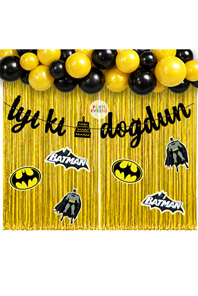 Parti Evreni Batman Temalı Arka Fon Süsleme Seti 1 Metre