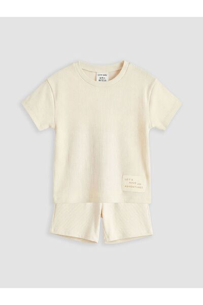 LC Waikiki طقم LCW baby بأكمام قصيرة للأطفال الأولاد