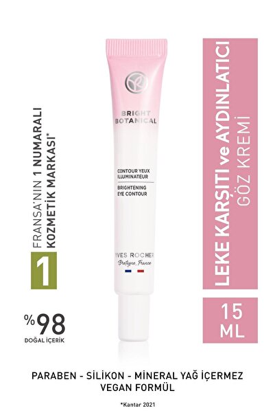 Yves Rocher 15ml Göz Kremi Leke ve Kırışık Karşıtı Bitkisel + Göz Çevresi Jeli
