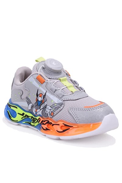Vicco Lotus 346P26Y122 Gray Orthopedic Daily Lighted Boys' Sports Shoes