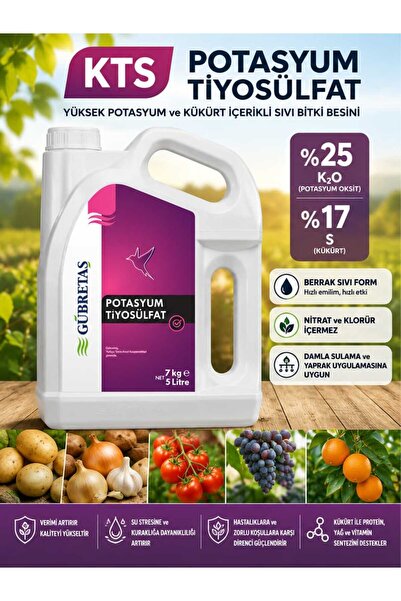 GÜBRETAŞ KTS Potasyum Tiyosülfat 5Lt