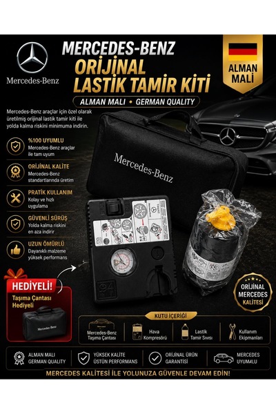 CAR BOOST Mercedes-Benz Orijinal Lastik Tamir Kiti Alman Malı