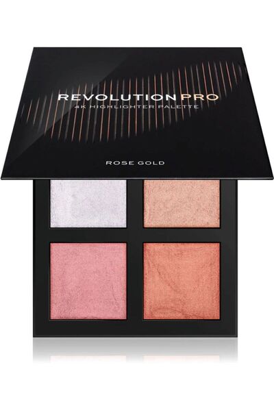Revolution Pro Paleta iluminatoare - Pro Highlighter Palette - Rose Gold, 4 g