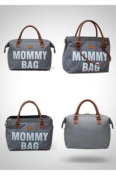 avşar baby Luxury Gray Leather Detailed Domestic Production Mother Baby Hand ...