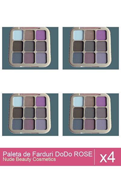 Makeup Set of 4 DoDo ROSE Eyeshadow Palette 8g, 03