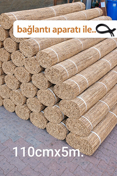 Greenosier 110cm.x5m. Kamış Hasır Çit Bahçe Çiti Gölgelik Balkon Çiti