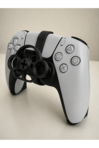 ModuLab 3D PS5 DualSense Uyumlu Siyah Mini Direksiyon Aparatı – 3D Baskı Oyun...