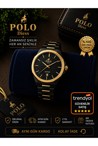 Polo diess erkek kol saati/tüm fonksiyonları aktif /su geçrime yok