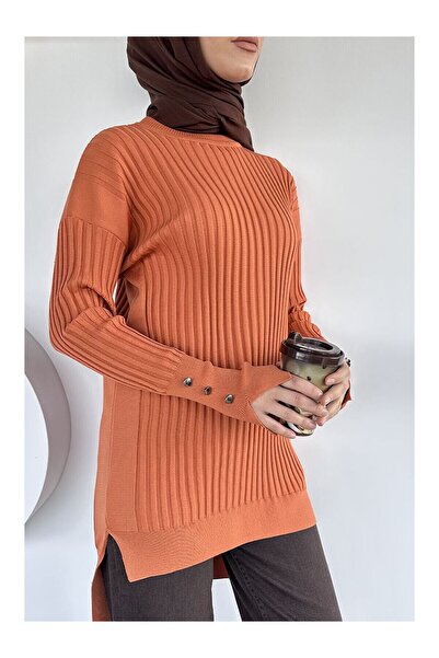 LC Waikiki Nevavm Gülsili Oval Collar Hijab Knitwear Tunic with a Difference