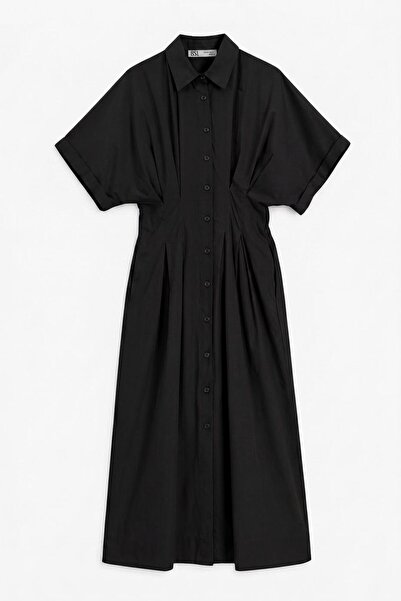 BSL %100 Cotton Gömlek Elbise