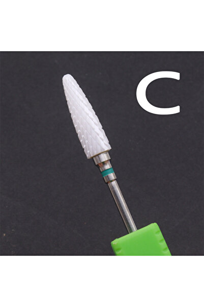 choice2 C Long Ceramic Nail Drill Bit – Sharp & Durable for Removing Hard Gel...
