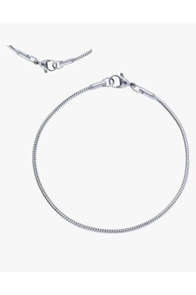 ESJ Stainless Steel Italian Snake Chain Unisex Bracelet 1 mm 15 cm