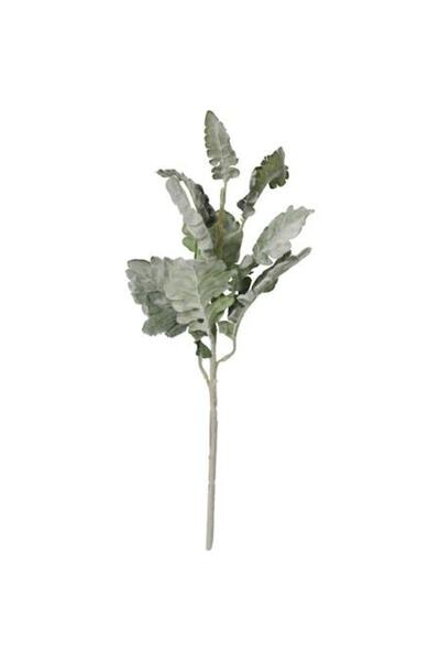 Goliat Ramură decorativă cu frunze artificiale Goliat, 12 frunze, verde, 45 cm