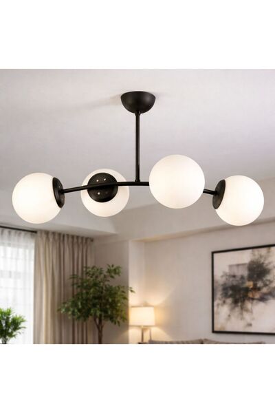 DELIGHT MARLA BLACK 4XE27 60W CANDELABRA