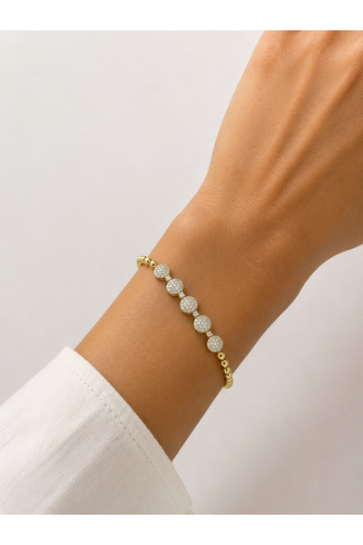 Girift Vintage Brim Stone Gold Zircon Bracelet