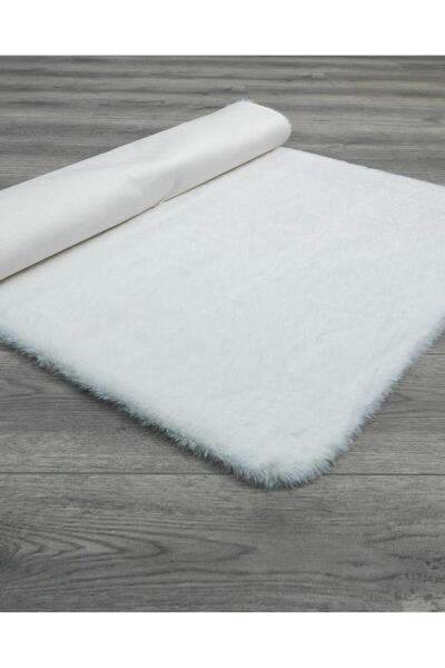 halinet Halı.Net White Ethnic Bohemian Washable Non-Slip Living Room Carpet D...
