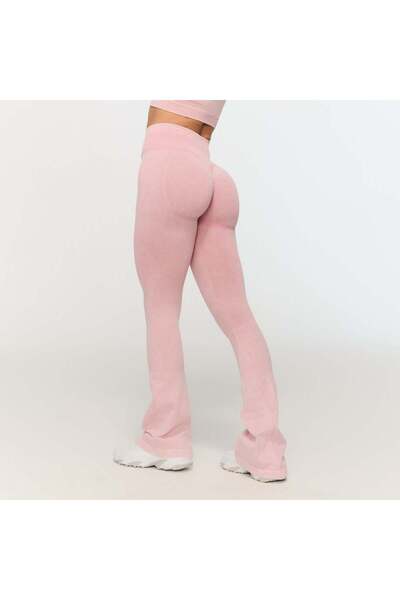 GymBeam Pantaloni fără cusături Fierce de damă, roz bebeluș, mărimea S
