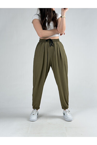 COCOPELLI Bürümcük Khaki Women's Jogger Pants Coc3181