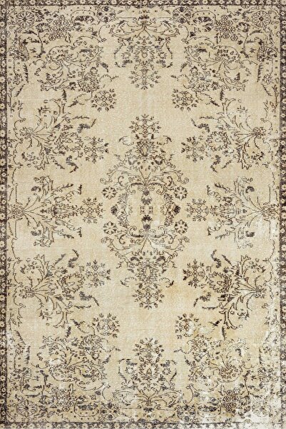 halinet Kahverengi Modern Yıkanabilir Kaymaz Salon Halısı Srk_Vintage-121-80x500