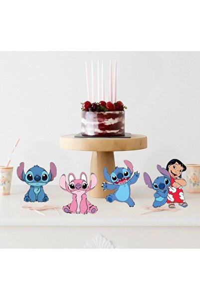 Partiden Stitch Masa Üstü Figür 4 Adet