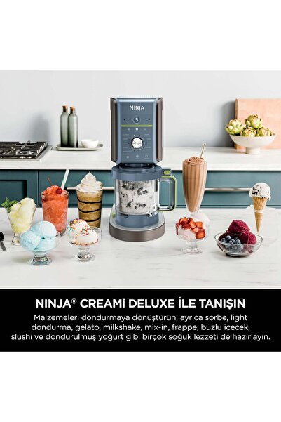 NINJA CREAMi Deluxe 10-in-1 Dondurma ve Frozen Makinesi-Blackberry