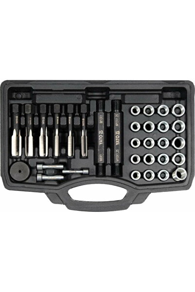 yato Kit 32 piese pentru repararea filetelor YT-17710, de fixare a bujiilor i...