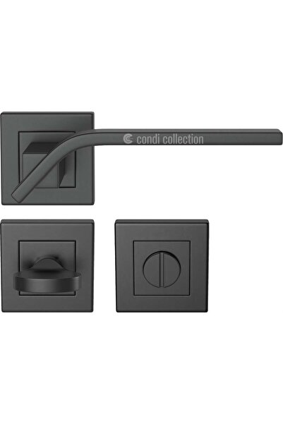 Condi Collection 1401K مقبض باب من الفولاذ المقاوم للصدأ باللون الأسود الثابت