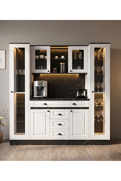 Avm 24 Mikel Masalı Kahve Köşesi Led Aydınlatmalı %100 Mdf Ücretsiz Montaj 20...