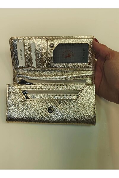 mercan bags Kadın Hakiki Deri Çok Bölmeli Kartlı ve Fermuar Detaylı Şık ve Ku...
