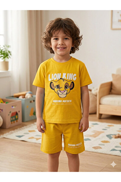 ZEYBABY Costum din bumbac pieptănat din două piese pentru băieți, de vară