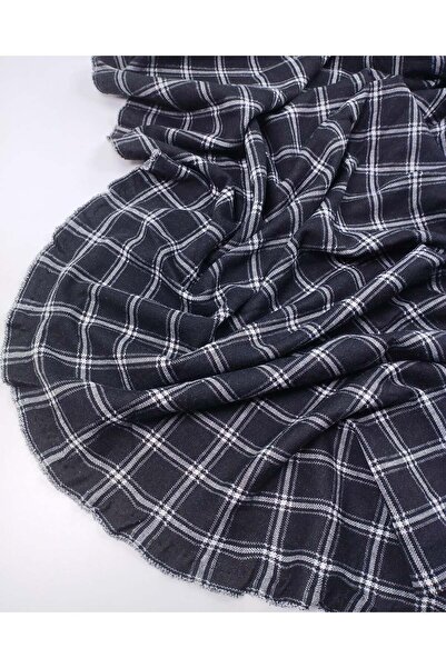 Kumaş Parça Black and White Plaid Jacquard Knitted Fabric, Durable and Flexib...