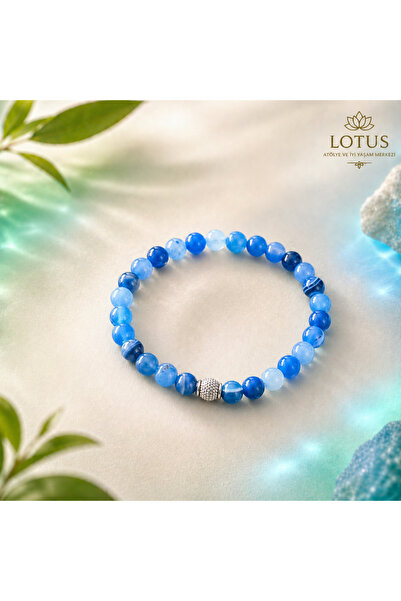 Lotus Doğal Akik Taşı Bileklik – Premium Unisex Tasarım | Tekli & Çift Set