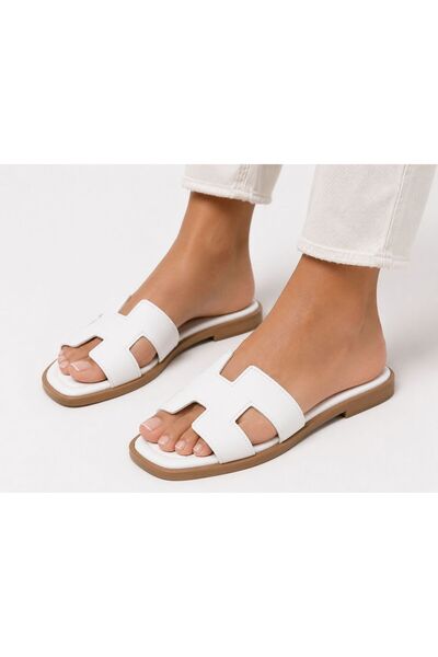 RİMES AYAKKABI Women's Daily Comfortable H Model Stylish Summer Slippers