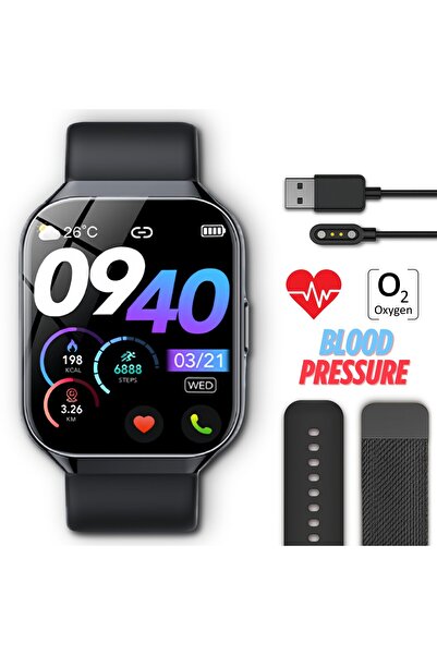 Techone Ceas Smartwatch Barbati VitaSense Pro, 1.96 inch SUPER AMOLED,Android...
