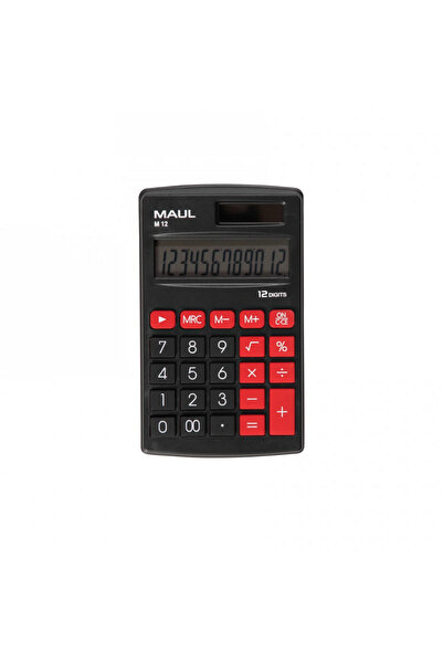 MAUL Calculator de buzunar M12, 12 digits - negru