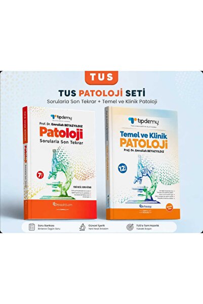 Drpatoloji TUS PATOLOJİ SETİ SORULARLA SON TEKRAR + TEMEL VE KLİNİK PATOLOJİ