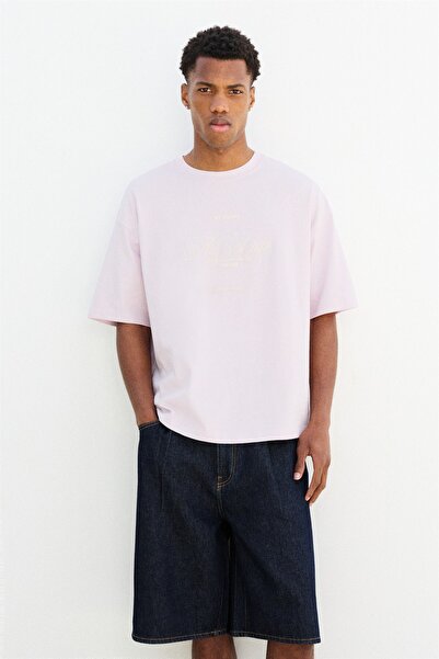 Pull & Bear Relaxed fit Williamsburg grafik baskılı tişört