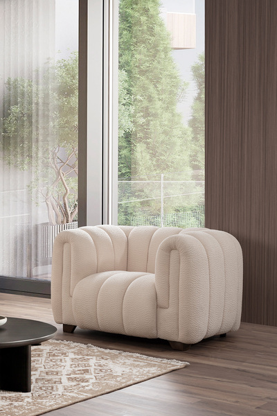 İYENA HOME LİVİNG Marsmellow Berjer Krem