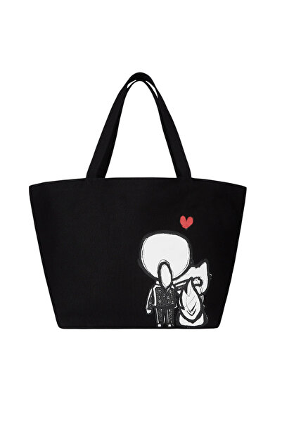 Karl Lagerfeld Γυναικεία Ikon Valentine Shopper Τσάντα Μαύρη B1W50052-999 BLACK