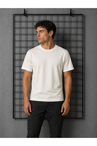 Longberg Men's Zero-Crew Neck 100% Cotton T-Shirt