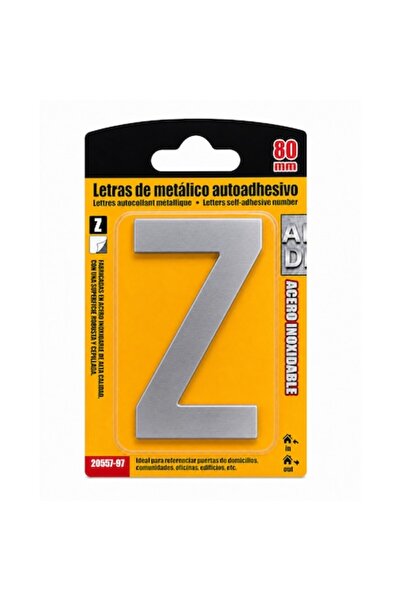 OEM Literă metalică decorativă "Z", autoadezivă, pentru ușă/semnalizare/numer...