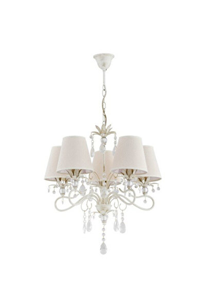 Alfa Candelabru de cristal LUKRECJA Classic Glamour, lustră suspendată cu 5 l...