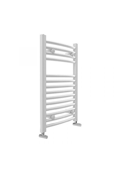 ROMSTAL Bathroom towel rail radiator, white, steel, curved, Vision, 500 x 690...