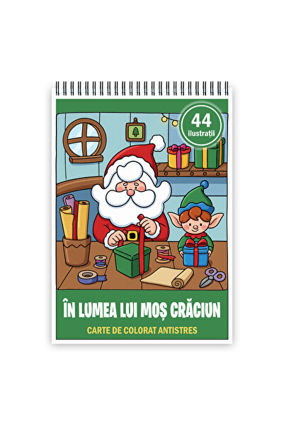 Legendary Gifts Carte de colorat, 44 de ilustratii In lumea lui Mos Craciun, ...