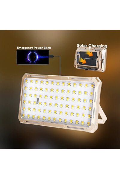 TOBYS مصباح ليد محمول من توبي CPL-T48 بقوة 150 واط، مزود بإضاءة LED قابلة لإع...