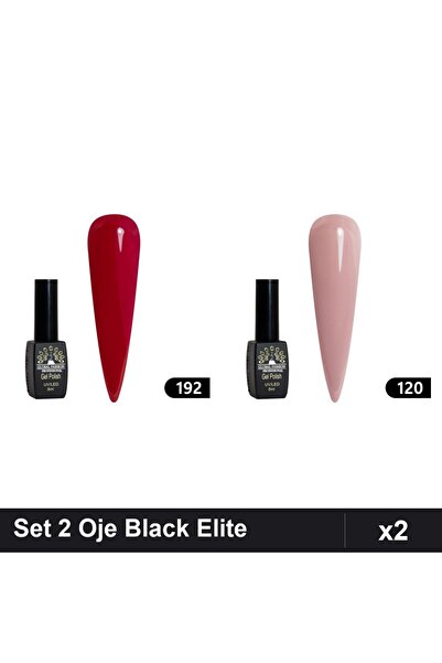 Makeup Set 2 Oje Semipermanente Black Elite 8ml, Global Fashion, Nuante 192 1...