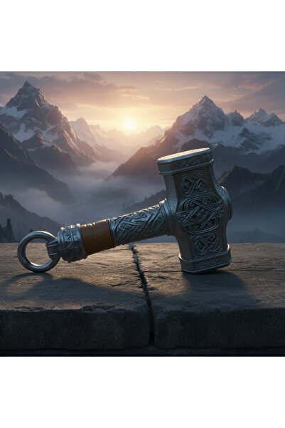 Riva Self İskandinav Mitolojisi Thor’un Çekici Mjölnir - Antik Gümüş Kaplama ...