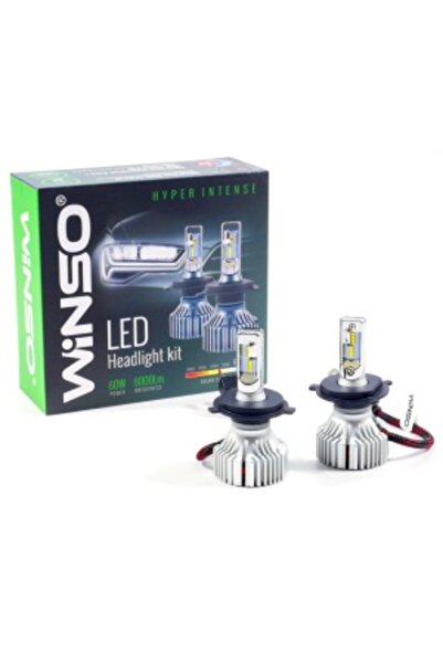 Aftermarket Set Becuri LED Winso H4 – 12/24V, 60W, 8000Lm, 6500K