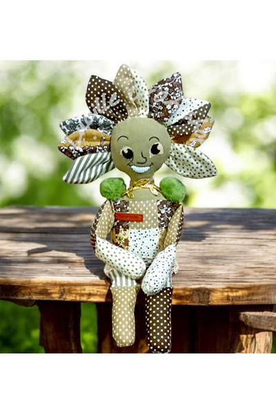 Lucille Craftshop Handmade Doll "Flower of Joy" - Unicat, 40 cm