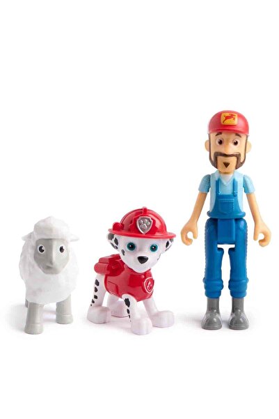 Sunman Paw Patrol 3-Piece Figure Set 67936 Marshall and Farmer Al